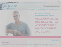 Tablet Screenshot of gelclair.com